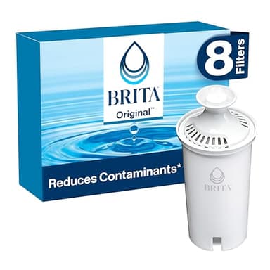 Brita Standard Water Filter for Pitchers and Dispensers, BPA-Free, Reduces Copper, Cadmium and Mercury Impurities, Lasts Two Months or 40 Gallons, Includes 2 Filters - Image 1
