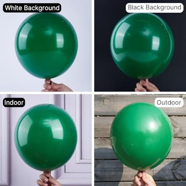PartyWoo Dark Green Balloons 152 pcs Different Sizes of 18 12 10 5 Inch Hunter Emerald Forest Green Balloon Arch Kit Garland for Graduation Christmas Jungle Birthday Party Decorations Green-Y56 - Image 3
