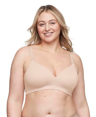 Warner's Women's Cloud 9 Super Soft Wireless Lightly Lined Comfort Bra 1269, Sand Shell, 36C - Image 2