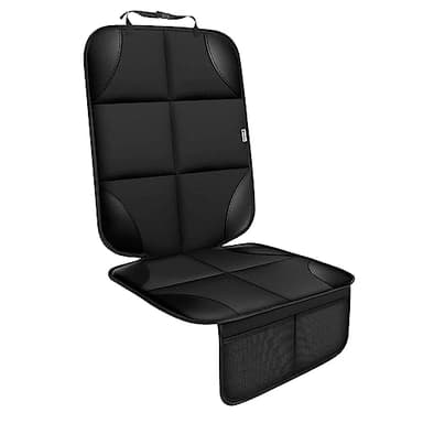 Meolsaek Car Seat Protector for Child Car Seat, Durable 600D Fabric Waterproof Car Seat Cover with Thick Pad Non-Slip Backing (No Imprints) (1 pc -Black) - Image 1