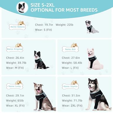 Comwish Recovery Sleeve for Dogs, Front Leg Protection After Surgery, Dog Leg Sleeve to Stop Licking, Bite and Keep Dry, Machine Washable Waterproof Abrasion Resistant Dog Recovery Sleeve (XXL) - Image 4