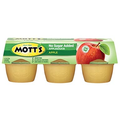 Mott's No Sugar Added Applesauce, 3.9 Oz Cups, 72 Count (12 Packs Of 6), Good Source Of Vitamin C, No Artificial Flavors - Image 10