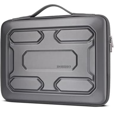 DOMISO 15.6 inch Laptop Sleeve with Handle Shockproof Waterproof EVA Protective Case for 15.6" Yoga 720 IdeaPad 310 320 ThinkPad T570/Legion 5 Gen 6/HP Envy 15/15.6" Notebooks, Dark Grey - Image 1