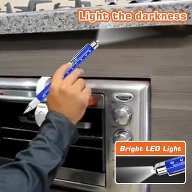 Fathers Day Dad Gifts for Husband from Wife, Tool Presents for boyfriend Men, 9 in 1 Multi Tool Pen, Fathers Day Birthday Christmas Stocking Stuffers for Men Grandpa Him - Image 5