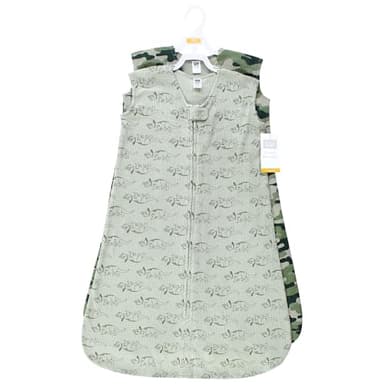 Hudson Baby Unisex Baby Thermal Sleeveless Sleeping Bag 2pk, Sage Dinosaur, 18-24 Months - Image 2