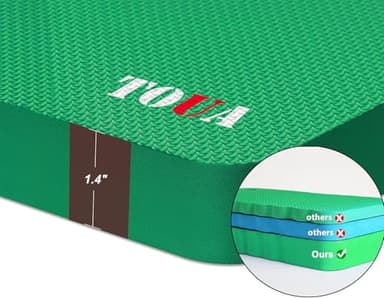 Kneeling Pad Thick Extra Large High Density Foam Comfort for Work Gardening Yoga Exercise Garden Knee 2 Pack Green - Image 3