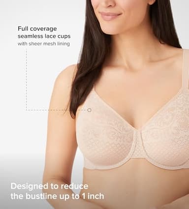 Wacoal Womens Visual Effects Minimizer Bra, Roebuck, 36H US - Image 3