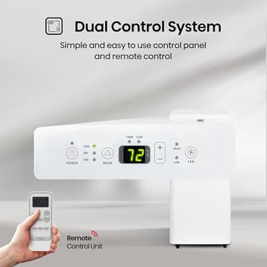 Mora Mora by Hisense 6,000 BTU (DOE), 8,800 BTU (ASHRAE), Portable Air Conditioner, 3 Operating Modes (Cool, Dry, Fan), Cools up to 250 SF, Remote Control and Window Vent Installation Kit Included - Image 5