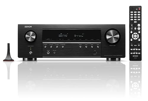 Denon AVR-S670H 5.2 Ch Home Theater Receiver, 8K UHD HDMI Receiver (75W x 5), Streaming via Built-in HEOS Bluetooth & Wi-Fi, Dolby TrueHD, Dolby Pro Logic II DTS HD Surround Sound System for TV - Image 1