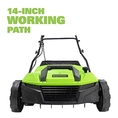 Greenworks 13 Amp 14-Inch Corded Dethatcher / Scarifier, DT13B00 - Image 4