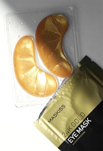 Maskiss 24k Gold Under Eye Patches (30 Pairs), eye mask, Collagen Skin Care Products, Eye Patches for Puffy Eyes, eye masks for dark circles and puffiness - Image 9