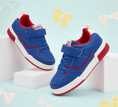 LUCKY STEP Kid's Slip On Sneaker Comfort Casual Running Tennis School Low Top Sneaker Strap Athletic Walking Shoes for Children/Boys/Girls (Royal Blue,Little Kids 2) - Image 8