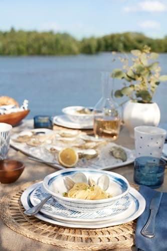 Lenox 895324 Blue Bay Melamine 20-Piece Dinnerware Set, Lightweight Melamine Material - Image 5