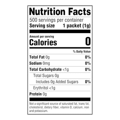 Amazon Grocery, Zero Calorie Stevia and Erythritol Sweetener Packets, 500 Ct (Previously Happy Belly, Packaging May Vary) - Image 7