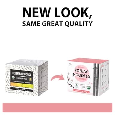 Soeos Konjac Noodles, Organic Shirataki Noodle, Low Calorie, Keto and Paleo Friendly, 3 Variety Noodles, 52.8 Ounce (Pack of 6) - Image 9