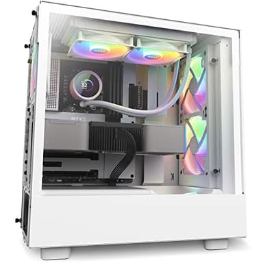 NZXT Kraken 240 RGB - 240mm AIO CPU Liquid Cooler - RL-KR240-W1 - Customizable 1.54" Square LCD Display for Images, Performance Metrics - High-Performance Pump - White - Image 4