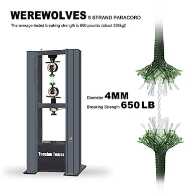 650lb Paracord/Parachute Cord - 9 Strand Paracord Rope - 100', 200' Spools of Parachute Cord, Type III Paracord for Camping, Hiking and Survival (Army Green, 200 Feet) - Image 4