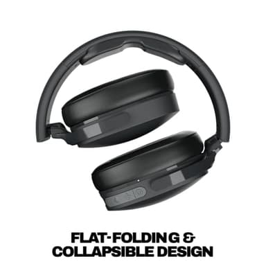 Skullcandy Hesh Evo Wireless Over-Ear Bluetooth Headphones with Extra USB-C Charging Cable, Noise Isolating, 36 Hours Battery, Foldable Lightweight Design, Microphone for iPhone Android - True Black - Image 4