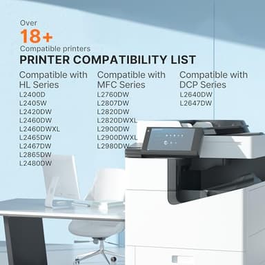 E-Z Ink Compatible Toner Cartridge Replacement for Brother TN830XL TN830 TN 830 Toner Cartridges to use with HL-L2460DW DCP-L2640DW HL-L2480DW HL-L2400D HL-L2405W MFC-L2820DW Printer (3 Black) - Image 4