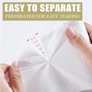 Small Trash Bags 4 Gallon - 100 Count 4 Gallon Trash Bag, Small Garbage Bags for Office Bedroom Bathroom Trash Bags, White 4 Gal Small Trash Can Liners - Image 5