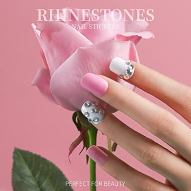 Teenitor Short Press On Nails with Glitter, 12 Sizes Square, Matte & Glossy Finish - Image 7