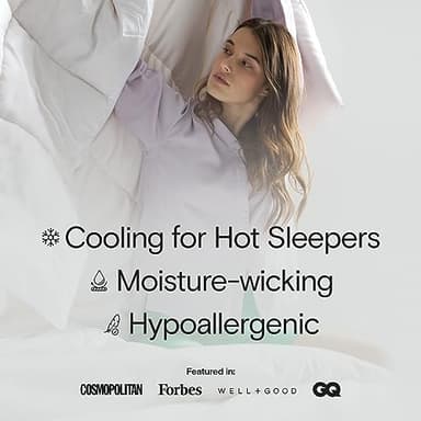 Sijo AiryWeight Tencel Sheet Set, 100% Lyocell Derived from Eucalyptus, Buttery Soft, Architectural Digest 2022 Best Cooling Sheets Winner - 4pc - 2 Pillowcases 1 Fitted 1 Top (Dove, Queen) - Image 6