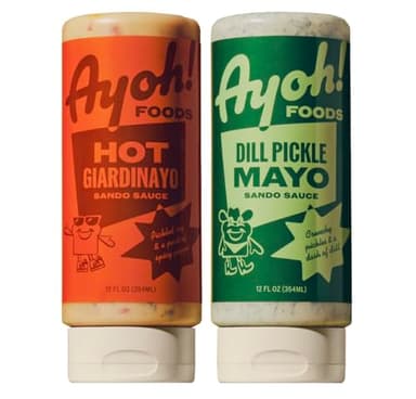 Ayoh Foods, Mayo Gone Wild, Made by Molly Baz - Easy to Squeeze, Perfect for; Sandwiches, Burgers, Fries, Nuggets, Wraps & Dips (2 Pack, Starter Pack) - Image 1