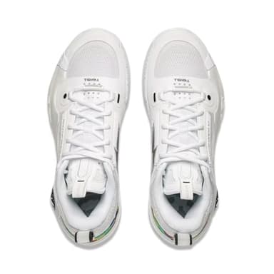 LI-NING Way of Wade 10 Rainbow Men Basketball Shoes Lining Professional Shock Absorption Sneakers Sports Shoes White Grey US 9 - Image 3