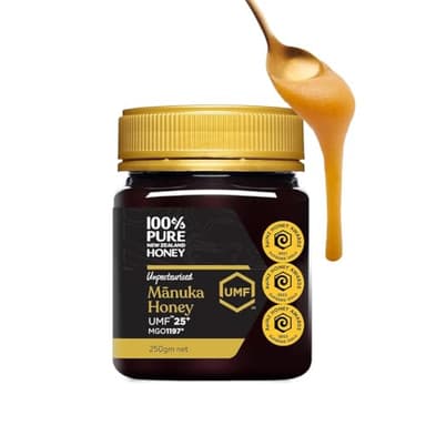 100% Pure New Zealand Manuka Honey, Certified UMF 25+ (MGO 1197+) Raw Manuka Honey, 8.8 Oz (250g) - Image 1