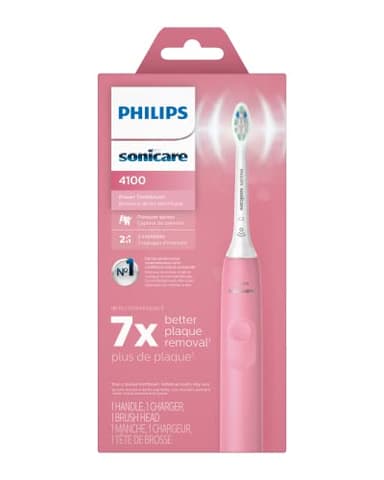 Philips Sonicare 4100 Rechargeable Electric Toothbrush, with Pressure Sensor, 2 Intensity Settings, SmarTimer and QuadPacer, 14-Day Battery Life, Deep Pink, Model HX3681/26 - Image 15