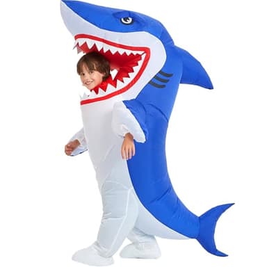 One Casa Blow Up Party Costume,Inflatable Costumes for Kids, Full Body Shark Costume,Halloween Costumes for Boys Girls (4-5YRS) - Image 8
