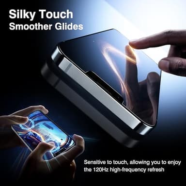 EZ-GLAZ-4+2 Pack for iPhone 13 Pro Max Privacy Screen Protector[6.7 inches] With Camera Lens Protector, [Drop Protection] 9H Hardness Full Coverage Anti-Spy Tempered Glass Film, Easy to install - Image 7