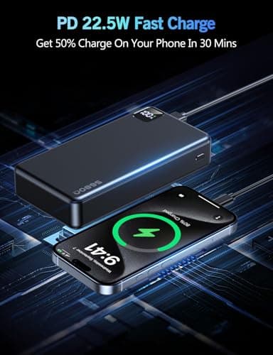 Portable Charger Power Bank, 56800mAh PD 22.5 W Fast Charging Battery Pack, Large Capacity Portable Power Bank for Camping Travel Essential Compatible with iPhone 17/16/15/14/13 Series, Samsung, iPad - Image 2