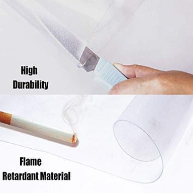 Office Chair Mat for Hardwood Floor, 36"x48" Clear Desk Chair Mat Easy Glide for Rolling Chair, Heavy Duty Vinyl Floor Protector Mat for Home or Office, Easy Clean and Flat Without Curling - Image 4