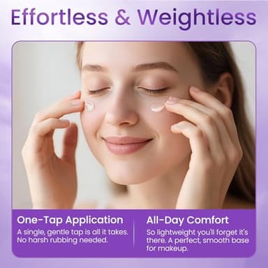 Retinol Eye Cream for Dark Circles and Puffiness, Hydrating Under Eye Cream for Dark Circles, Anti Aging Dark Circle Eye Cream for Fine Lines, Wrinkles, Firming Eye Contour, 1.06 oz - Image 3