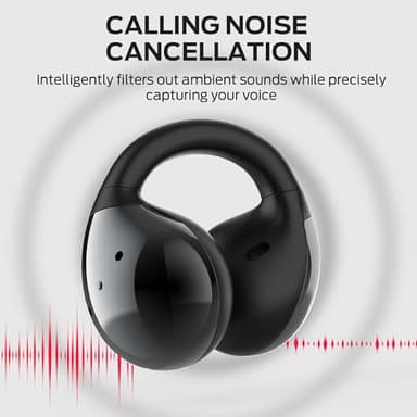 Monster Open Ear AC600 Headphones, Bluetooth 5.4 Wireless Earbuds with HiFi Stereo, Clip-On Earbuds with ENC Clear Call, 21H Playtime, Touch Control, IPX6 Waterproof Wireless Headphones for Sport - Image 5