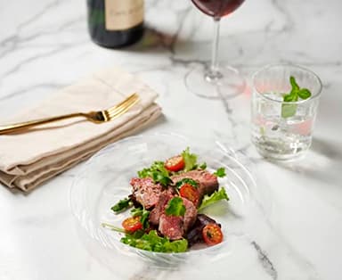 Munfix 200 Clear Plastic Plates Set - 6 Inch Disposable Dessert Plates, Bulk Pack for Party BBQ, Picnic, Parties, Travel and Events, Microwavable Recyclable - Image 3