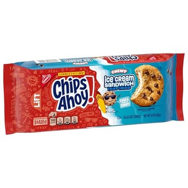 CHIPS AHOY! Chewy Ice Cream Sandwich-Inspired Chocolate Chip Cookies, Limited Edition, 9.9 oz - Image 10