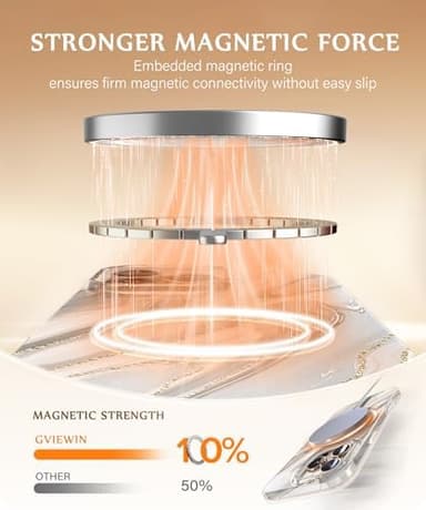 GVIEWIN for iPhone 16 Pro Case Compatible with MagSafe, with Screen & Lens Protectors, Military-Grade Protection Slim Marble Shockproof Magnetic Phone Case for 16 Pro 6.3",Dunes/Caramel - Image 5