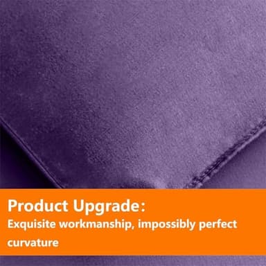 TAIMIT Purple Queen Size Comforter Set - 7 Pieces, Bed in a Bag Bedding Sets with All Season Soft Quilted Warm Fluffy Reversible Comforter,Flat Sheet,Fitted Sheet,2 Pillow Shams,2 Pillowcases - Image 5