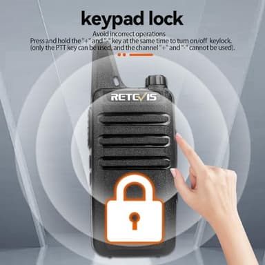 Retevis RT22 Two Way Radio Long Range Rechargeable,Portable 2 Way Radio, USB-C Charging, Handsfree Walkie Talkies for Adults Cruise Hiking Camping(4 Pack) - Image 4