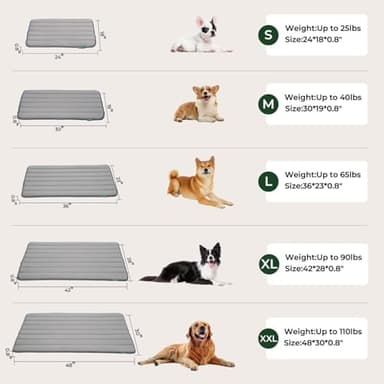 BALANCE Dog Crate Pad, Dog Foam Crate Mat Kennel Pad, Washable Pet Bed Flat Dogs Cage Mat for Small Dogs - Image 9