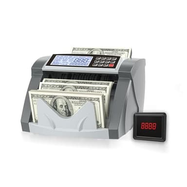 Money Counter Machine Pro 2.0 Dual-Motor, Dollar Euro MT/UV/MG/IR/DD/DBL/HLF/CHN，Cash Counter Machine with Value Add Batch Modes (LCD Display) - Image 1