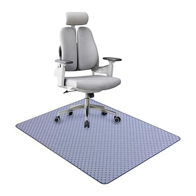 RccugmatS Chair Mat for Hardwood & Tile Floor, 47" x 52" Heavy Duty Office Chair Mat Floor pad for Rolling Chairs, Anti Slip, Non-Curve, Floor Protector for Home Office, Blue X - Image 2