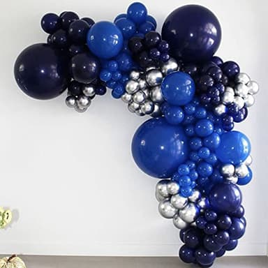 Voircoloria 130pcs Navy Blue Balloons Different Sizes 18" 12" 10" 5" Dark Blue Balloons for Birthday Graduation Baby Shower Anniversary New Year Party Holiday Decorations - Image 8