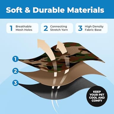 Voyager Escape Proof Cat Harness and Leash Set with Reflective Stitching, Neoprene Handle 5ft - Supports Small, Medium and Large Cats, Kittens for Walking by Best Pet Supplies - Army, S - Image 4