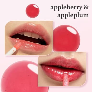 NOONI Korean Lip Oil Set - Appleberry & Appleplum | Long-Lasting, Moisturizing, Plumping, Revitalizing for Dry Lips, Waterproof, No Peel Off 0.12 FL Oz x 2ea - Image 2