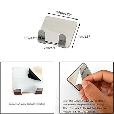 APHUIME Fogless Shower Mirror (11inX7.48in), Anti-Fog Frameless Wall Hanging Makeup & Shaving Bathroom Accessory (Large, Shaver Hook) - Image 4