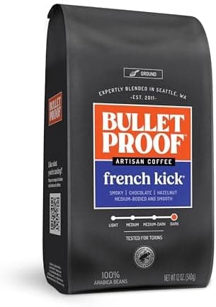 Bulletproof French Kick Dark Roast Ground Coffee, 12 Ounces, 100% Arabica Beans, Clean Coffee Tested for Toxins, Packaging May Vary - Image 3
