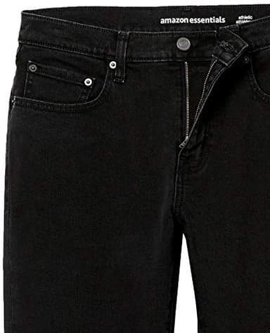 Amazon Essentials Men's Athletic-Fit Stretch Jeans - Discontinued Colors, Washed Black, 42W x 32L - Image 7